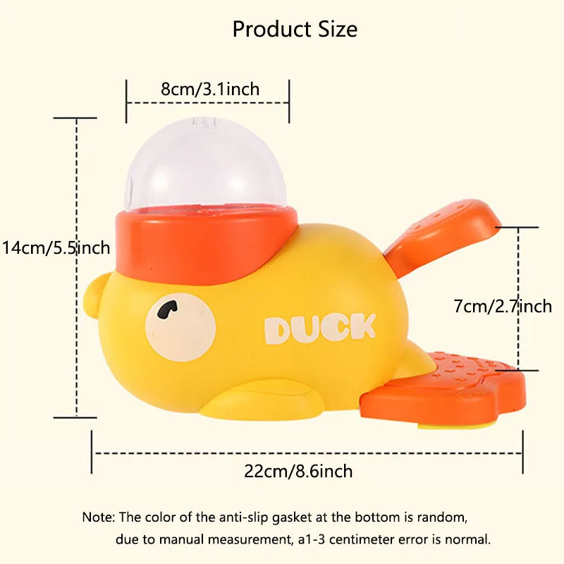 Engaging Interactive Puzzle Feeder for Dogs and Cats - Little Yellow Duck Design with Anti-Slip Bottom