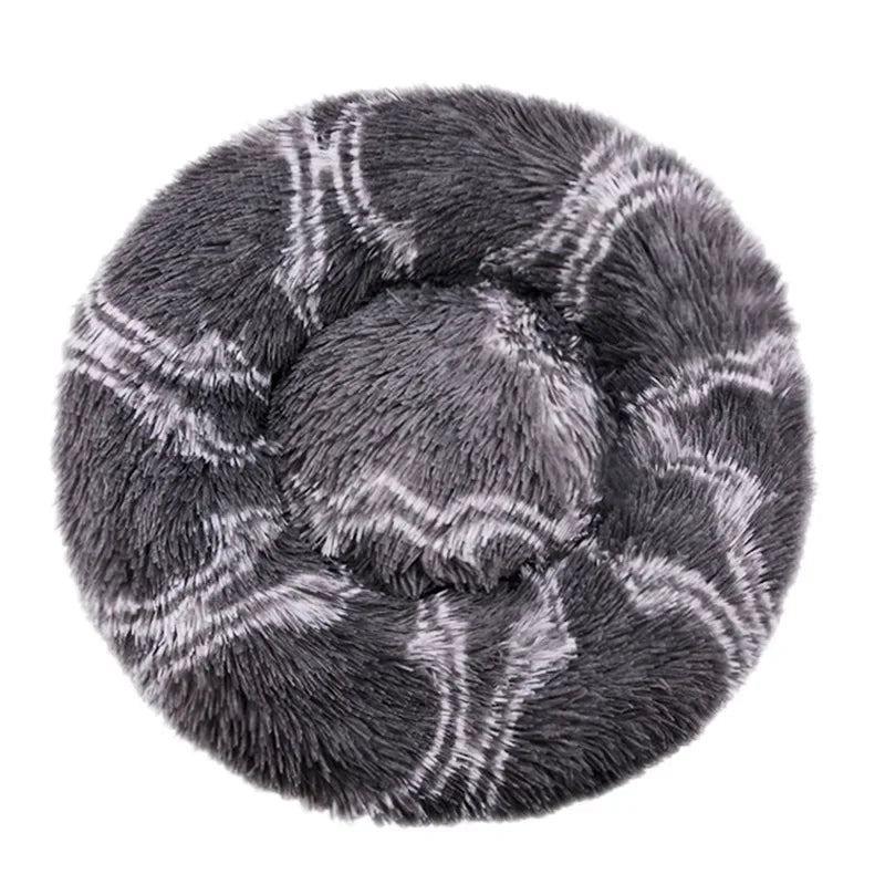 Cozy & Stylish Round Pet Bed for Large Dogs and Cats - Super Soft Plush Winter Sleeping House