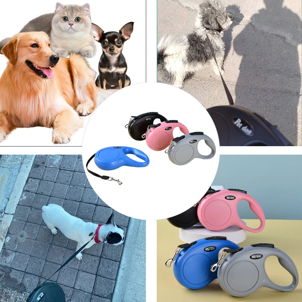 Premium Retractable Dog Leash for Small & Medium Dogs and Cats - Perfect for Walking, Hiking, and Outdoor Adventures!