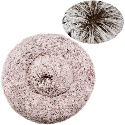 Cozy & Stylish Round Pet Bed for Large Dogs and Cats - Super Soft Plush Winter Sleeping House