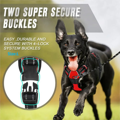 Ultimate No Pull Dog Harness with Reflective Front Clip & Easy Control Handle for Large Dogs