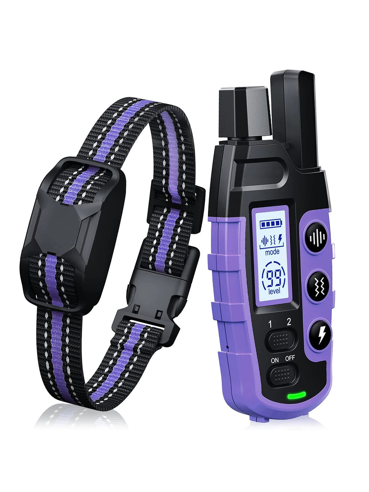 3300Ft Waterproof Electric Dog Training Collar with Remote Control - Perfect for Puppies and Dogs 5-120Lbs with Shock and Vibration Features