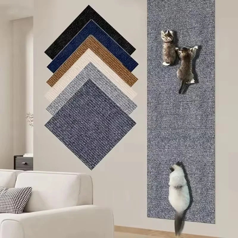 Transform Your Home with Our 7-Color Cat Scratcher Sofa Protector - Trimmable Self-Adhesive Carpet for DIY Cat Scratch Mat