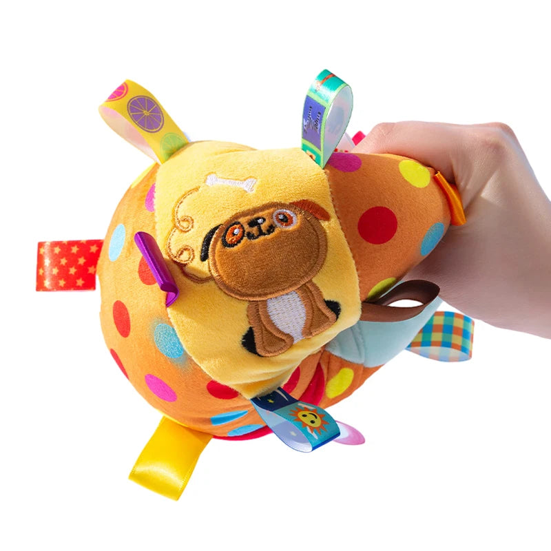 Interactive Plush Ball Dog Toy - Perfect for Aggressive Chewers and Fun Training Sessions with Bells