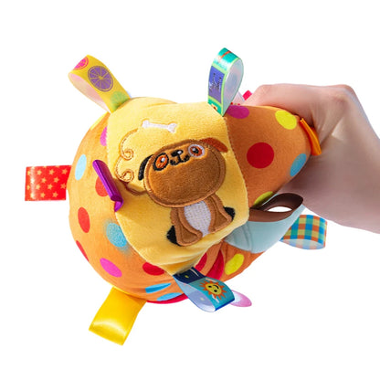 Interactive Plush Ball Dog Toy - Perfect for Aggressive Chewers and Fun Training Sessions with Bells