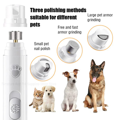 Revolutionary Electric Dog Nail Grinder - USB Rechargeable & Painless Trimmer for All Pet Sizes