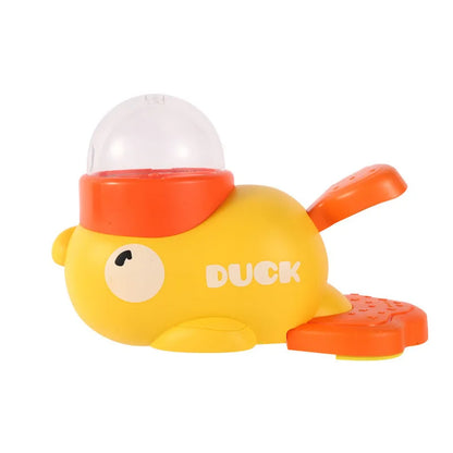 Engaging Interactive Puzzle Feeder for Dogs and Cats - Little Yellow Duck Design with Anti-Slip Bottom