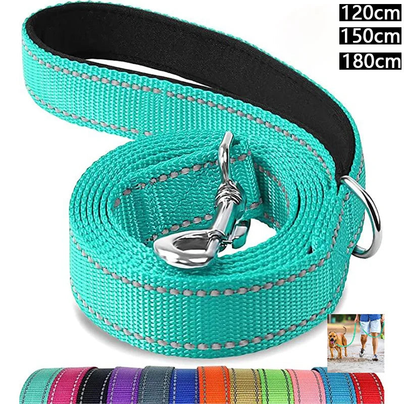 Durable Night Reflection Dog Harness and Leash Set for Safe Walks - Perfect for All Breeds
