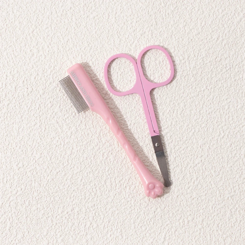 Ultimate Pet Facial Cleaning Comb Set for Tear Stains and Eye-Poop - Perfect for Dogs and Cats!