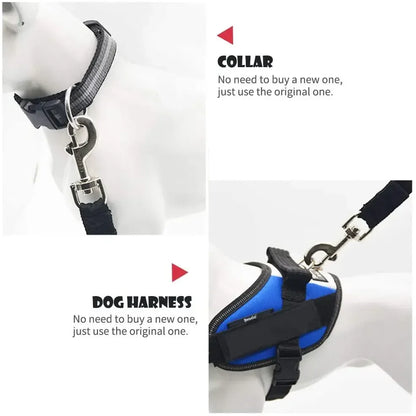 Secure Your Pet's Safety with Our Adjustable Dog and Cat Car Seat Belt - Perfect for Travel!