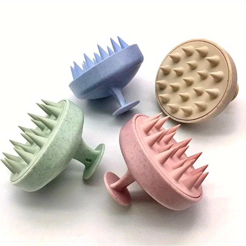 Revitalize Your Hair Care Routine with Our 1Pc Silicone Shampoo Brush - Perfect for Scalp Massage and Hair Washing!
