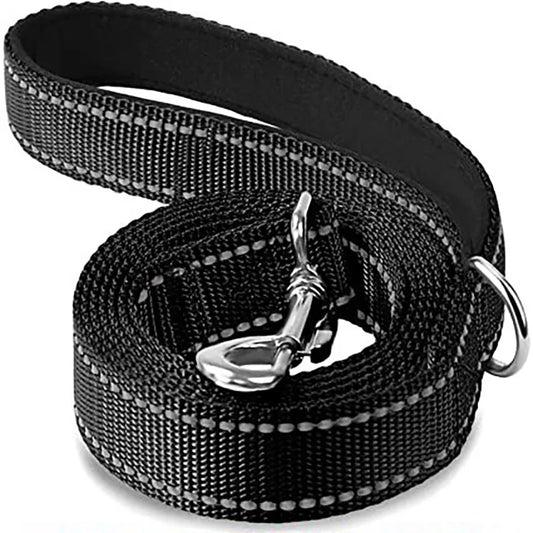 Durable Night Reflection Dog Harness and Leash Set for Safe Walks - Perfect for All Breeds
