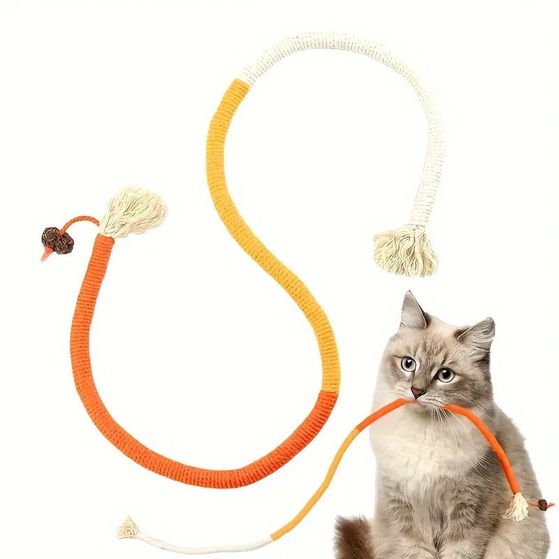 Durable Sisal Cat Bite Rope Toy - Perfect for Teething and Playtime!