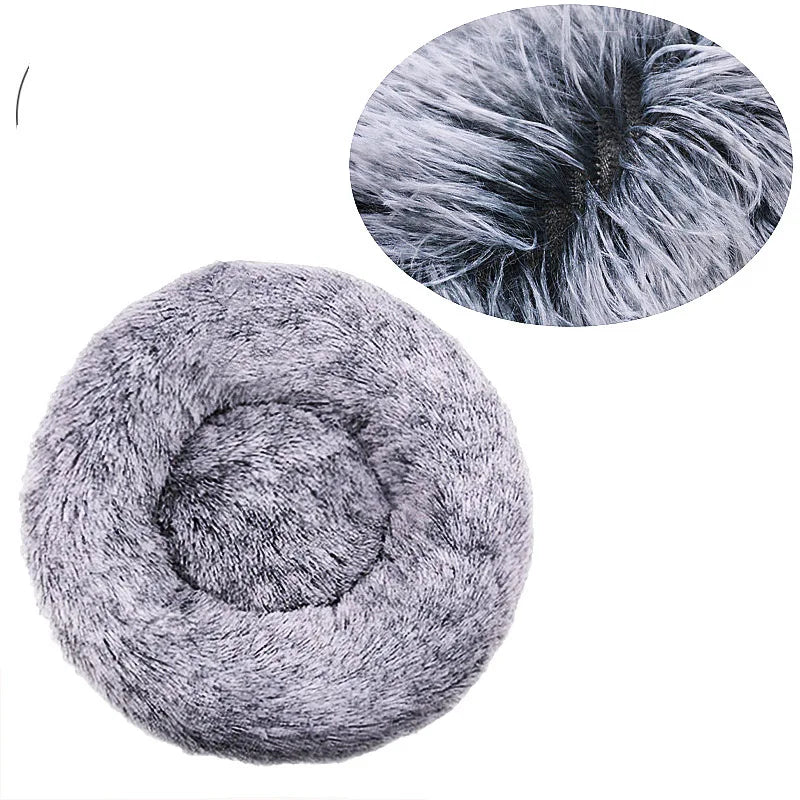 Cozy & Stylish Round Pet Bed for Large Dogs and Cats - Super Soft Plush Winter Sleeping House
