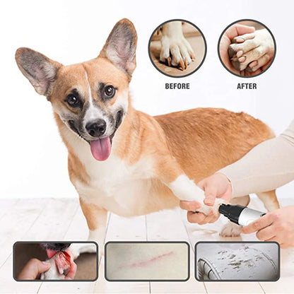 Ultimate Electric Pet Nail Clipper - USB Rechargeable Dog Nail Grinder for Small to Large Pets