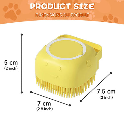 Transform Bath Time into a Spa Experience with Our Dog Bathing Brush - The Ultimate Pet Massage Tool with Shampoo Dispenser for Dogs and Cats