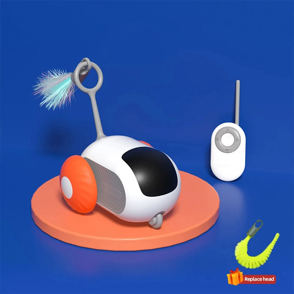 Interactive Smart Cat Toy Car - 2 Modes Remote Control for Engaging Play and Training