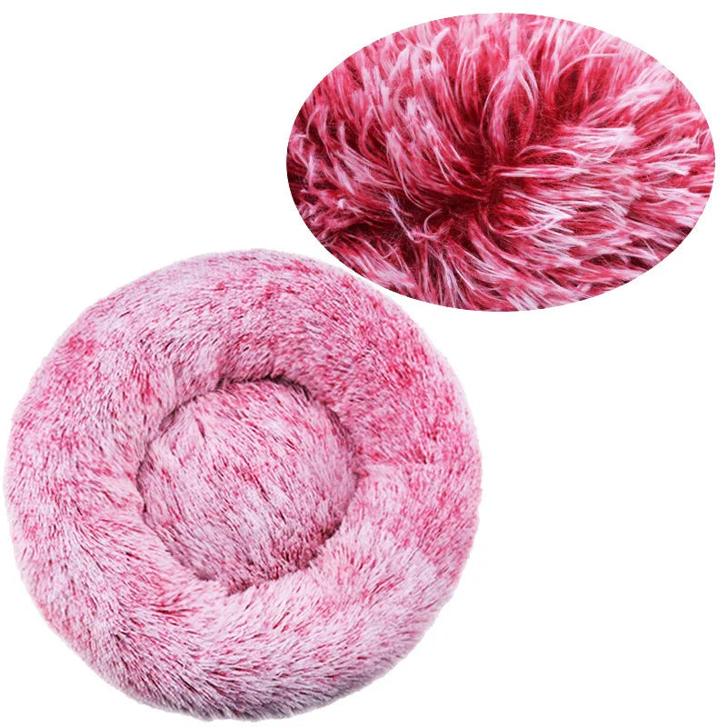 Cozy & Stylish Round Pet Bed for Large Dogs and Cats - Super Soft Plush Winter Sleeping House