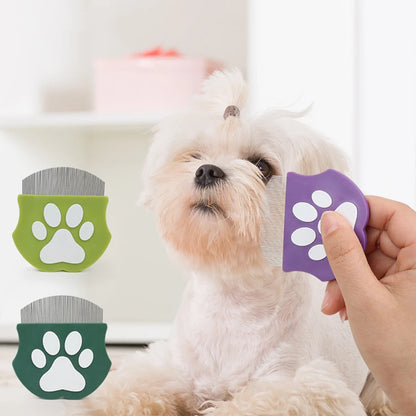 Ultimate Pet Grooming Comb - Effortlessly Remove Fleas with Our Curved Mini Brush for Dogs and Cats