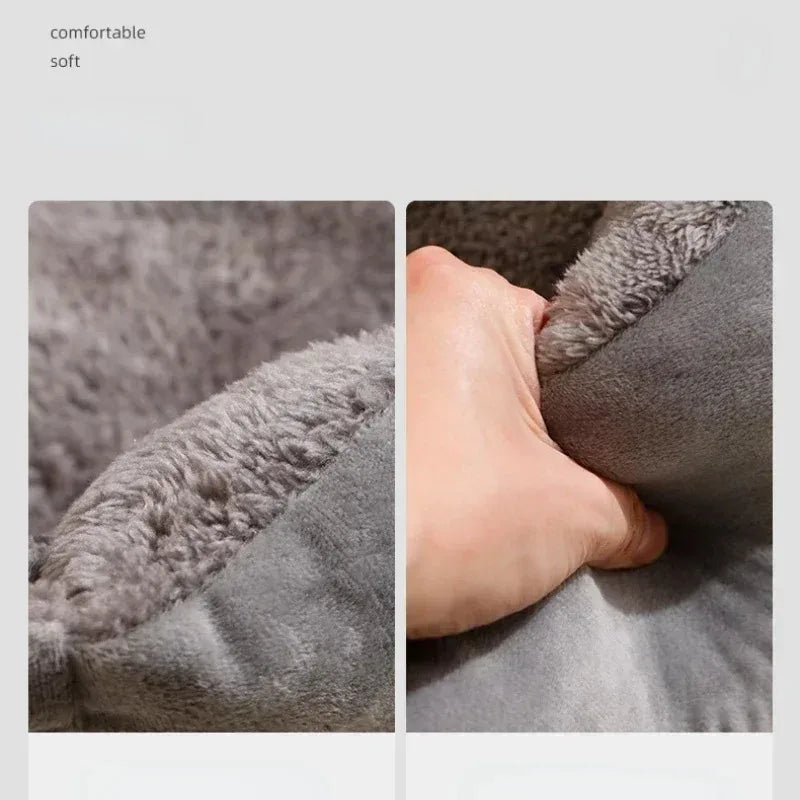 Cozy Winter Cat Bed & Dog Mat - Plush Cushion for Kittens and Puppies - Perfect Accessory for Your Furry Friends' Comfort