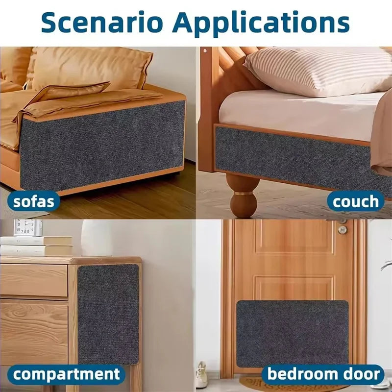 Transform Your Home with Our 7-Color Cat Scratcher Sofa Protector - Trimmable Self-Adhesive Carpet for DIY Cat Scratch Mat