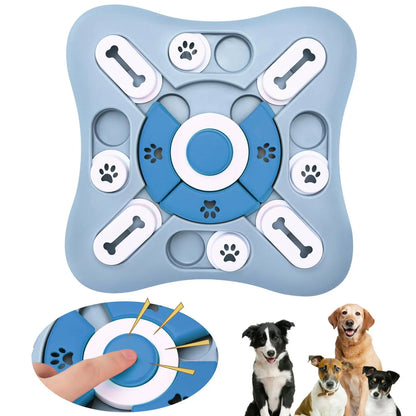 Interactive Dog Toys Slow Feeder Puzzle - Enhance Your Puppy’s IQ with Engaging Food Dispenser and Squeak Sounds