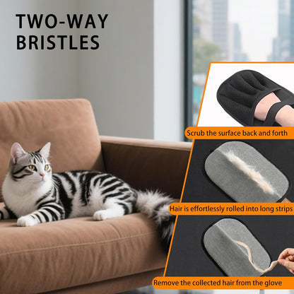 Revolutionary Pet Hair Remover Glove - Effortlessly Banish Pet Fur from Furniture, Clothes, and More!