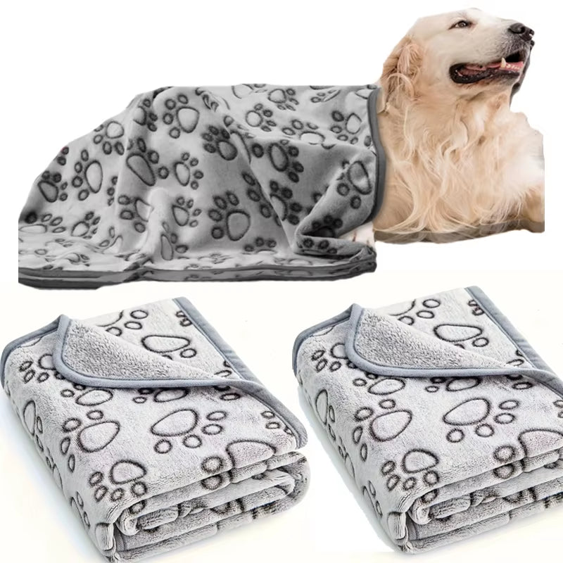 Ultra Soft and Cozy Cartoon Pet Blanket - Perfect for Dogs and Cats! Warmth and Comfort in Every Snuggle!