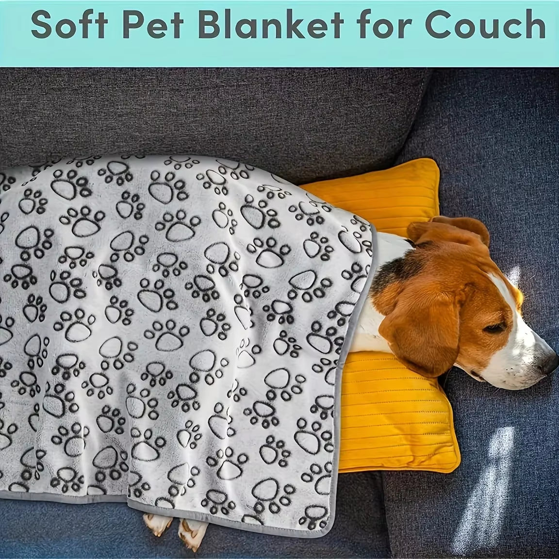 Ultra Soft and Cozy Cartoon Pet Blanket - Perfect for Dogs and Cats! Warmth and Comfort in Every Snuggle!