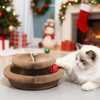 Transform Playtime with the Accordion Magic Organ Cat Scratcher - Fun Cardboard Scratching Pad for Indoor Cats!