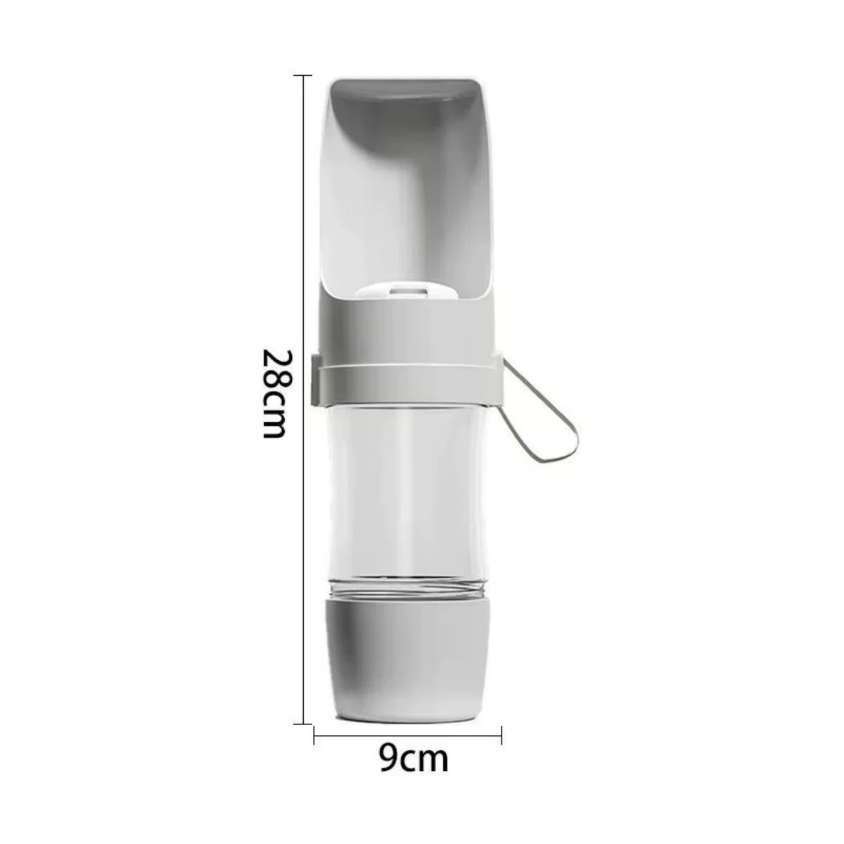 Portable Pets Water Bottle with Food Storage