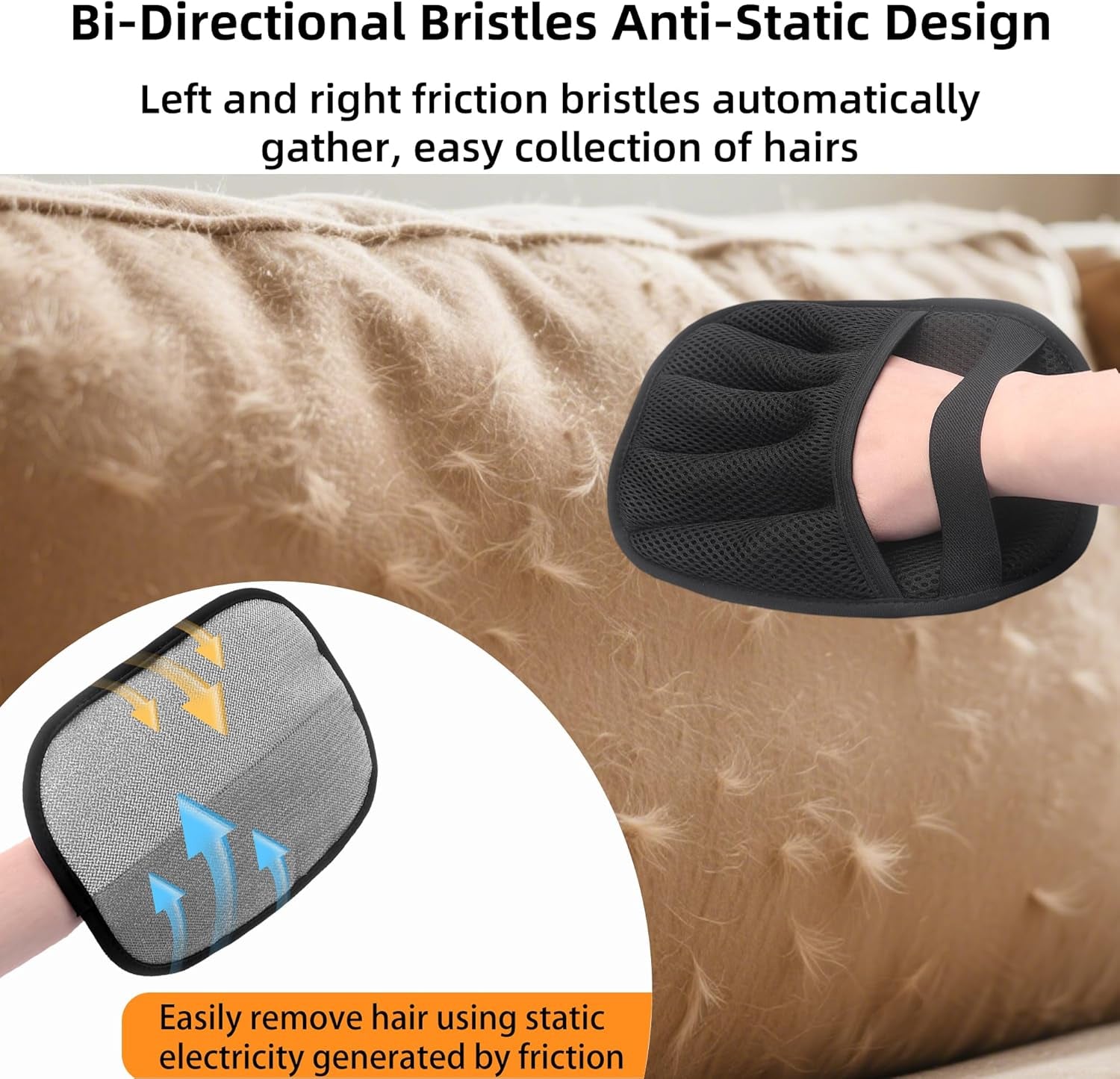 Revolutionary Pet Hair Remover Glove - Effortlessly Banish Pet Fur from Furniture, Clothes, and More!