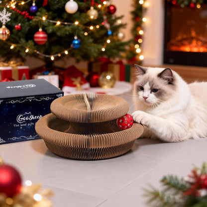 Transform Playtime with the Accordion Magic Organ Cat Scratcher - Fun Cardboard Scratching Pad for Indoor Cats!