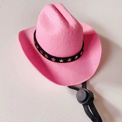 Adjustable Funny Pet Dog Hat Outdoor Summer Pet Accessories Dogs Cats Headwear Cowboy Hats Dog Cat